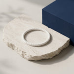Matte white bead bracelet